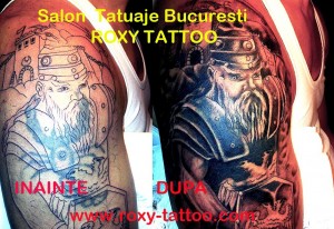 acoperire tatuaje vechi Bucuresti salon tatuaje Roxy
