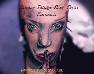 Salon tatuaje bucuresti, saloane tatuaje Bucuresti, portret femeie tatuaje salon bucuresti