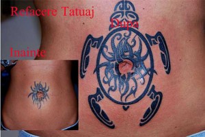 refacere tatuaj broasca maori Roxy Tattoo