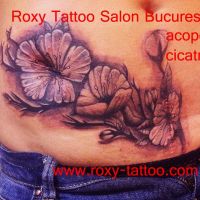 acoperire tatuaje nalba floare