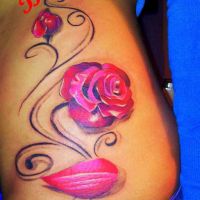 modele-tatuaje-coaste-trandafir